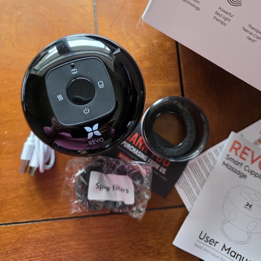 Smart Cupping Massager in Black By REVO | brand New